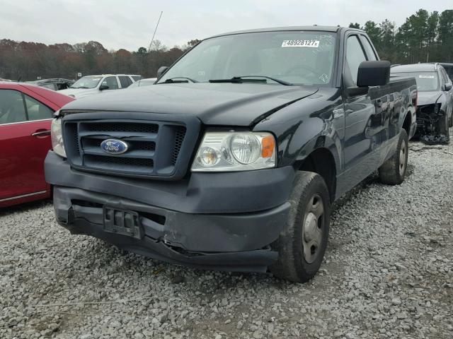 1FTRF12258KD36009 - 2008 FORD F150 BLACK photo 2