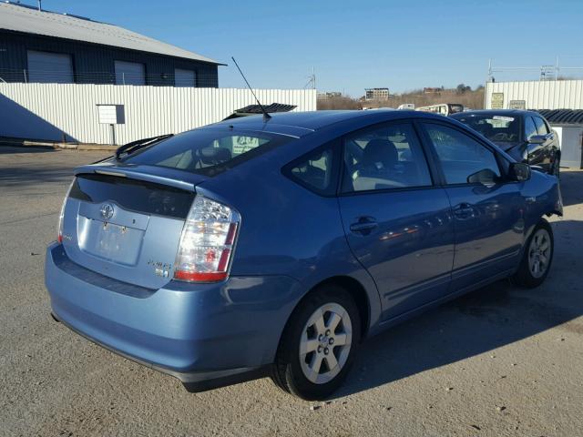 JTDKB20U977665482 - 2007 TOYOTA PRIUS BLUE photo 4