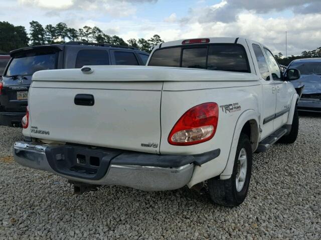 5TBRT34143S419496 - 2003 TOYOTA TUNDRA ACC WHITE photo 4