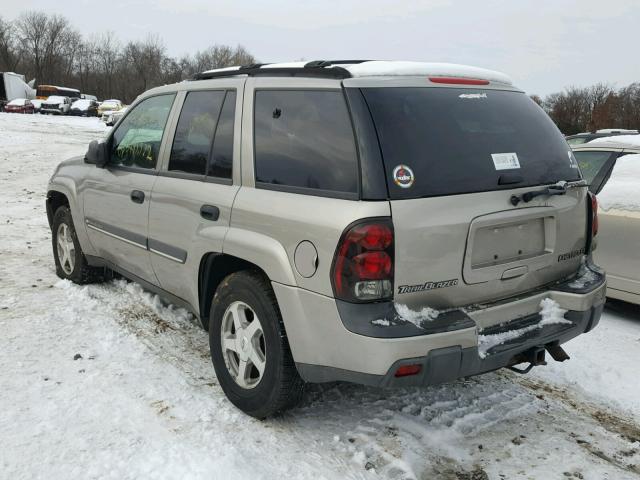 1GNDT13S622436491 - 2002 CHEVROLET TRAILBLAZE BEIGE photo 3