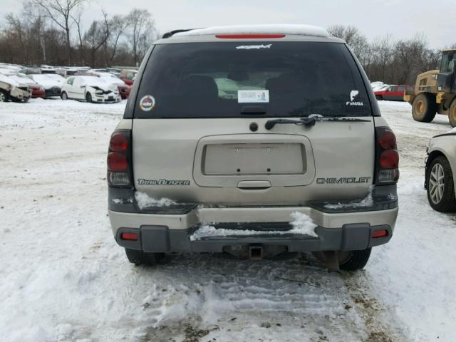 1GNDT13S622436491 - 2002 CHEVROLET TRAILBLAZE BEIGE photo 9