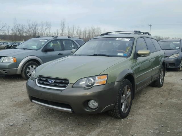 4S4BP86C454309938 - 2005 SUBARU LEGACY OUT GREEN photo 2