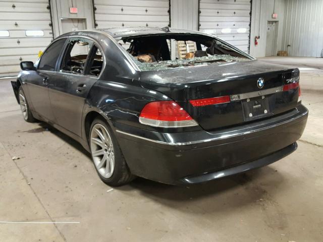 WBAGN63473DR13107 - 2003 BMW 745 LI BLACK photo 3