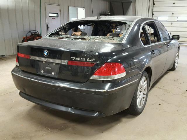 WBAGN63473DR13107 - 2003 BMW 745 LI BLACK photo 4