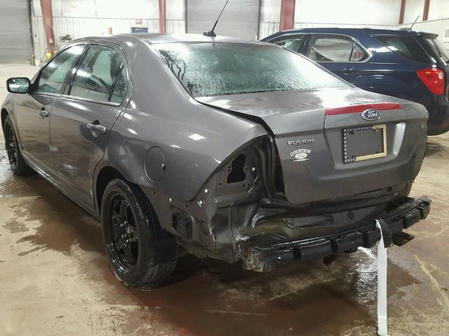 3FAHP0HAXBR236692 - 2011 FORD FUSION SE GRAY photo 3