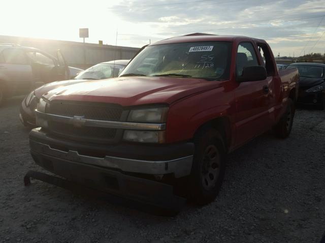 1GCEK19Z85Z198143 - 2005 CHEVROLET SILVERADO RED photo 2