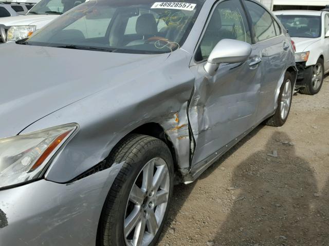 JTHBJ46G682184263 - 2008 LEXUS ES 350 SILVER photo 9