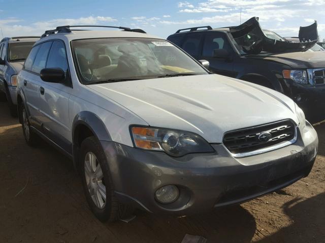 4S4BP61C857322606 - 2005 SUBARU LEGACY OUT WHITE photo 1