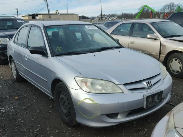 2HGES16575H551796 - 2005 HONDA CIVIC LX SILVER photo 9