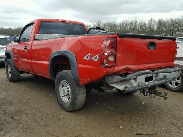 1GCHK24U33E350459 - 2003 CHEVROLET SILVERADO RED photo 3