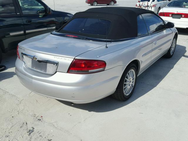 1C3EL55R54N337066 - 2004 CHRYSLER SEBRING LX SILVER photo 4