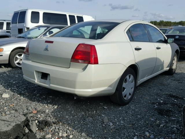 4A3AB26FX4E124966 - 2004 MITSUBISHI GALANT DE WHITE photo 4