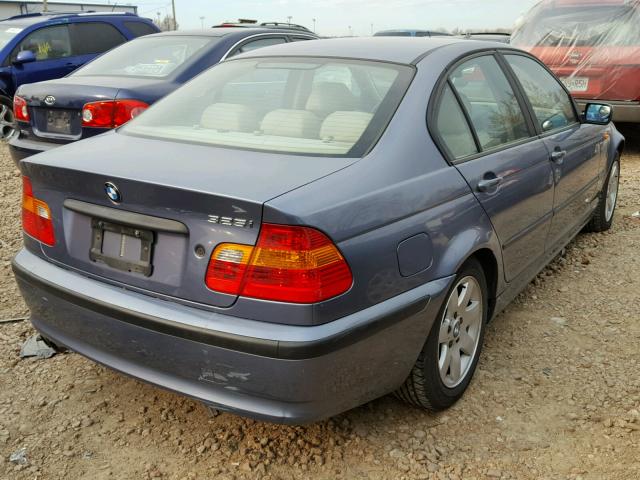 WBAAZ33483PH31393 - 2003 BMW 325 I BLUE photo 4