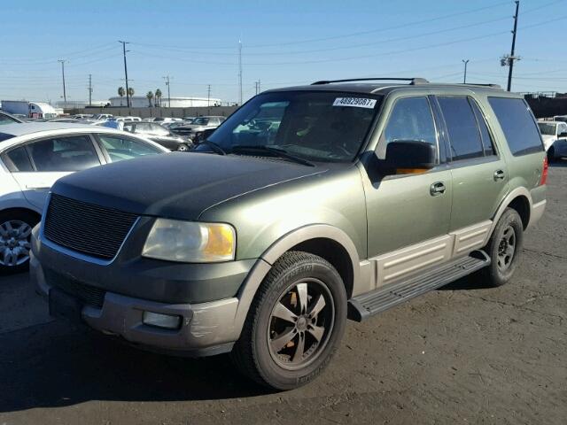 1FMEU17L63LA06240 - 2003 FORD EXPEDITION GREEN photo 2