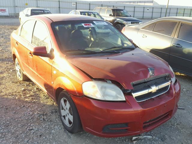 KL1TD56658B157136 - 2008 CHEVROLET AVEO BASE MAROON photo 1