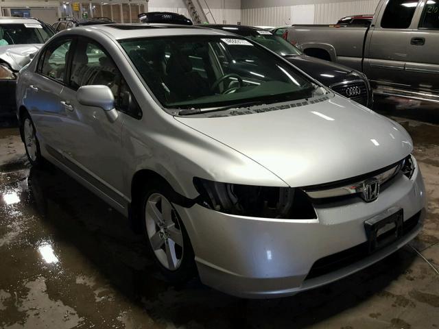 1HGFA16838L019339 - 2008 HONDA CIVIC EX ვერცხლისფერი ფოტო 1