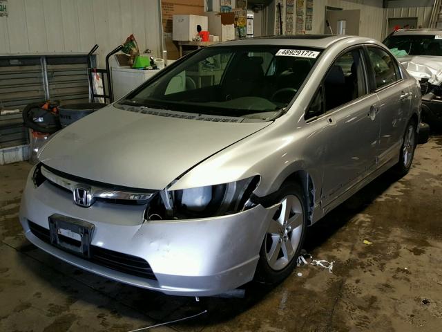 1HGFA16838L019339 - 2008 HONDA CIVIC EX SILVER photo 2