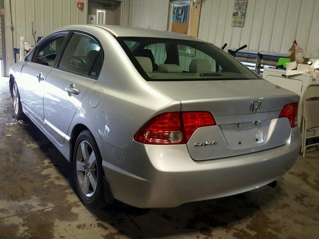 1HGFA16838L019339 - 2008 HONDA CIVIC EX ვერცხლისფერი ფოტო 3