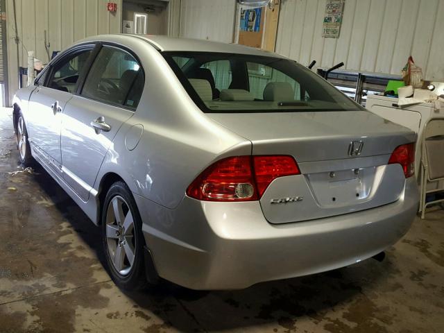 1HGFA16838L019339 - 2008 HONDA CIVIC EX SILVER photo 3