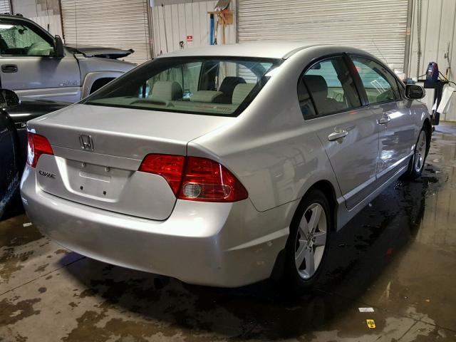 1HGFA16838L019339 - 2008 HONDA CIVIC EX SILVER photo 4