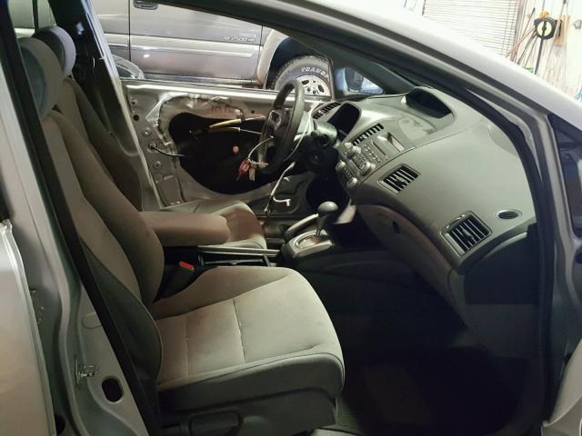 1HGFA16838L019339 - 2008 HONDA CIVIC EX ვერცხლისფერი ფოტო 5