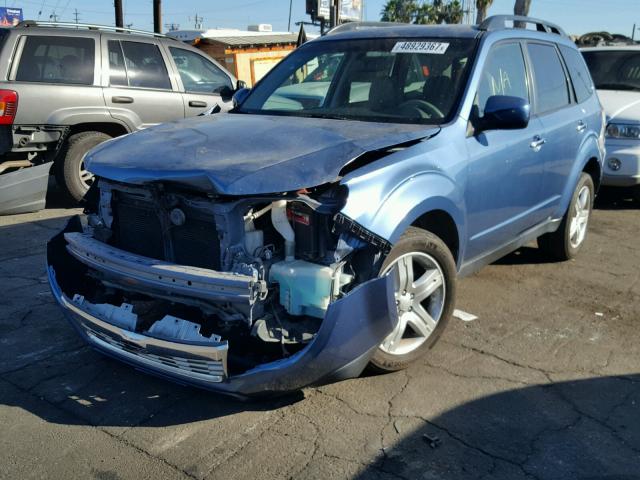JF2SH64649H763772 - 2009 SUBARU FORESTER 2 BLUE photo 2