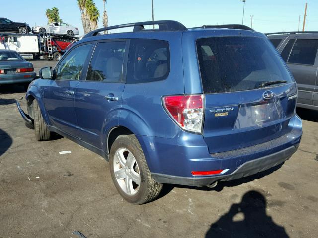 JF2SH64649H763772 - 2009 SUBARU FORESTER 2 BLUE photo 3