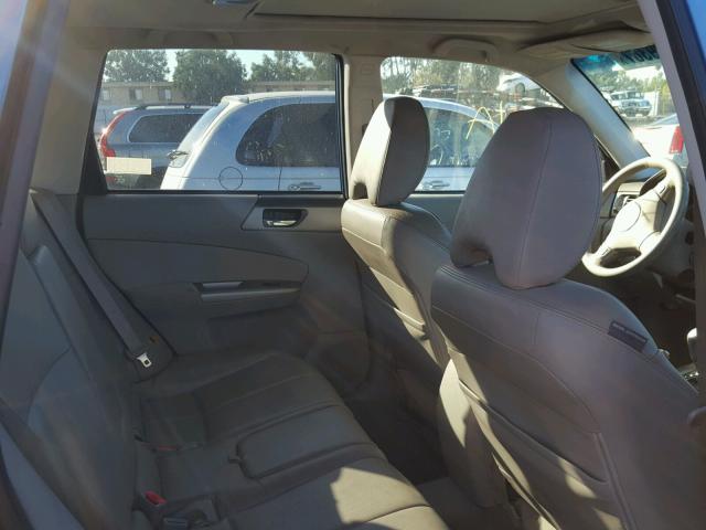 JF2SH64649H763772 - 2009 SUBARU FORESTER 2 BLUE photo 6