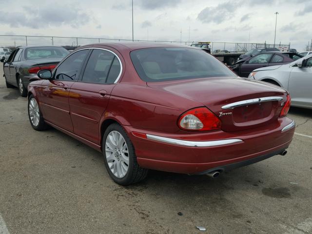 SAJEA51D93XD27627 - 2003 JAGUAR X-TYPE 2.5 RED photo 3