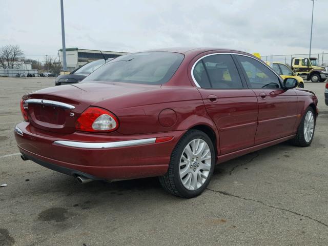 SAJEA51D93XD27627 - 2003 JAGUAR X-TYPE 2.5 RED photo 4