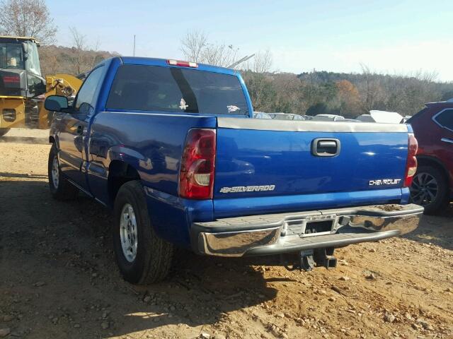 1GCEC14T13Z179205 - 2003 CHEVROLET SILVERADO BLUE photo 3