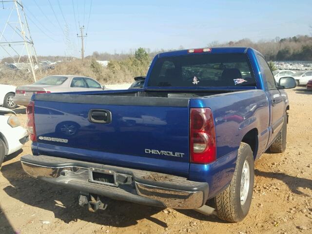 1GCEC14T13Z179205 - 2003 CHEVROLET SILVERADO BLUE photo 4