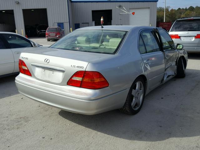 JTHBN30F120086775 - 2002 LEXUS LS 430 SILVER photo 4