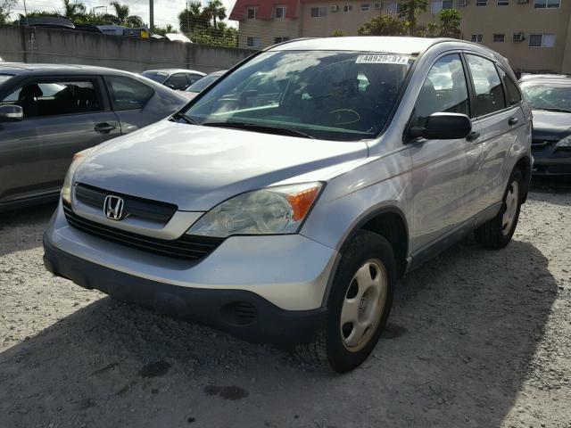 3CZRE38389G700330 - 2009 HONDA CR-V LX SILVER photo 2