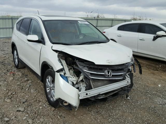 5J6RM3H50EL029656 - 2014 HONDA CR-V EX WHITE photo 1