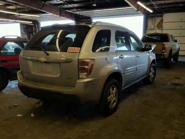 2CNDL73F756148478 - 2005 CHEVROLET EQUINOX LT SILVER photo 4