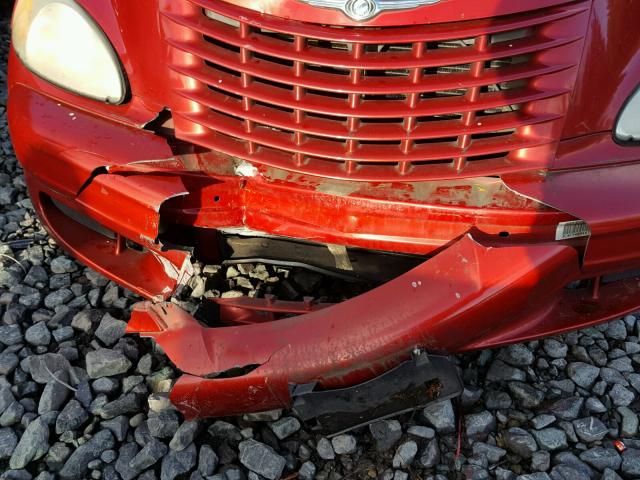 3C4FY48B44T271328 - 2004 CHRYSLER PT CRUISER RED photo 9