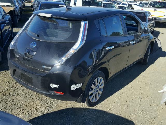 1N4AZ0CP7DC405608 - 2013 NISSAN LEAF S BLACK photo 4