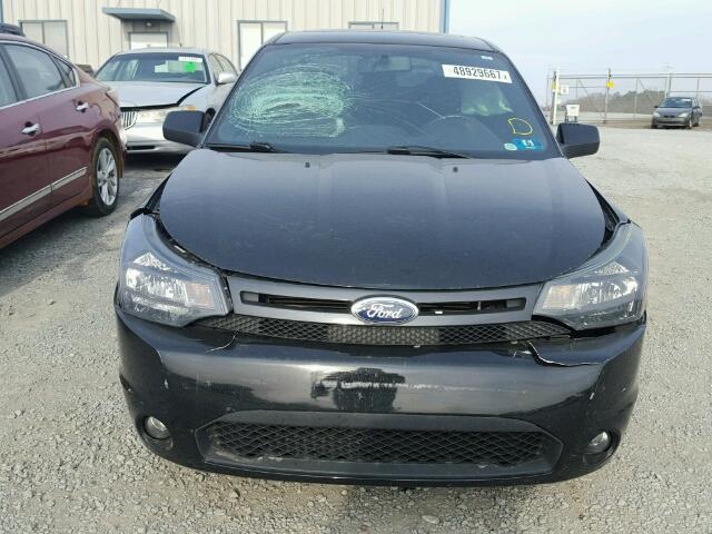 1FAHP3GN7BW129280 - 2011 FORD FOCUS SES BLACK photo 9