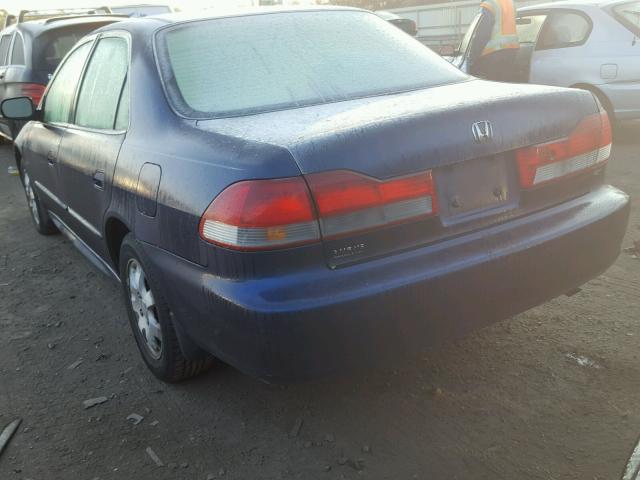 1HGCG668X2A115311 - 2002 HONDA ACCORD EX BLUE photo 3