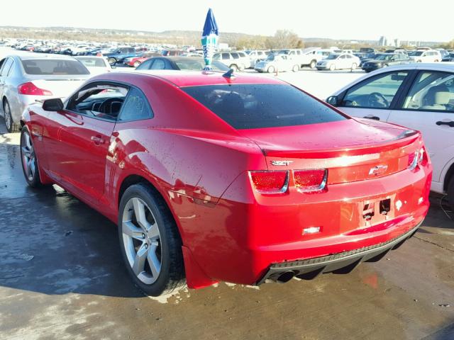 2G1FS1EW2A9208646 - 2010 CHEVROLET CAMARO SS RED photo 3