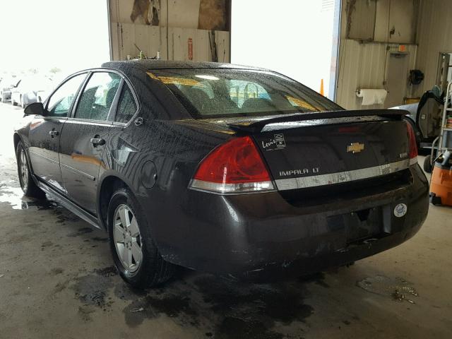 2G1WT57K691109496 - 2009 CHEVROLET IMPALA 1LT CHARCOAL photo 3