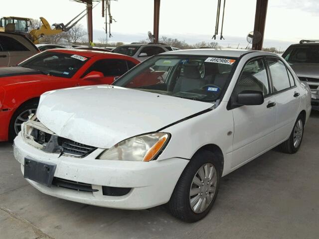 JA3AJ26E16U070686 - 2006 MITSUBISHI LANCER ES WHITE photo 2