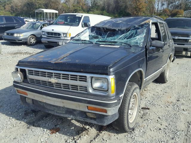 1GNCS13Z0N2160213 - 1992 CHEVROLET BLAZER S10 BLACK photo 2