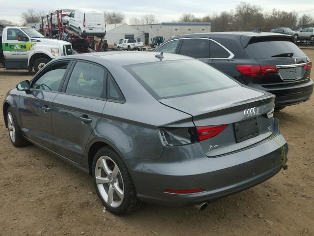 WAUB8GFF1G1045875 - 2016 AUDI A3 PREMIUM GRAY photo 3