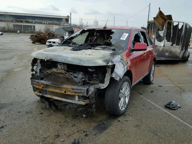 2FMDK4KC4BBA69717 - 2011 FORD EDGE LIMIT RED photo 2