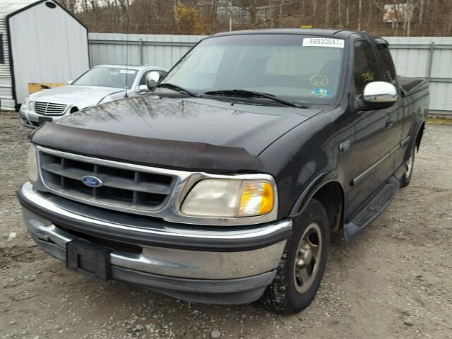 1FTEX17L7VNC54189 - 1997 FORD F150 BLACK photo 2