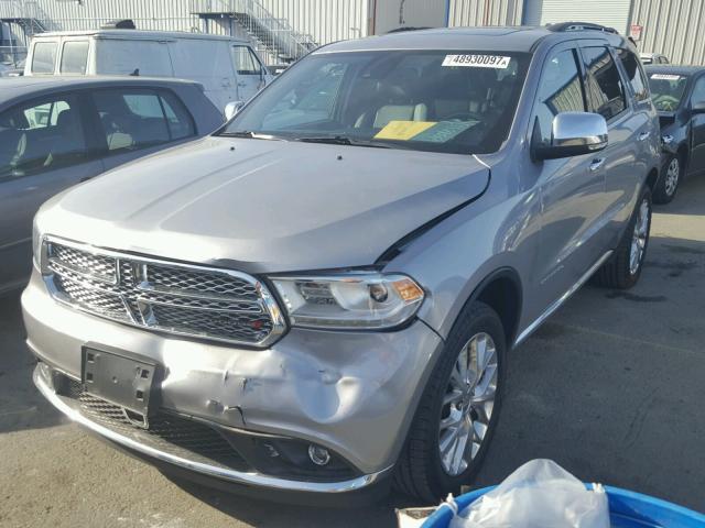 1C4RDJEG1FC154134 - 2015 DODGE DURANGO CI SILVER photo 2