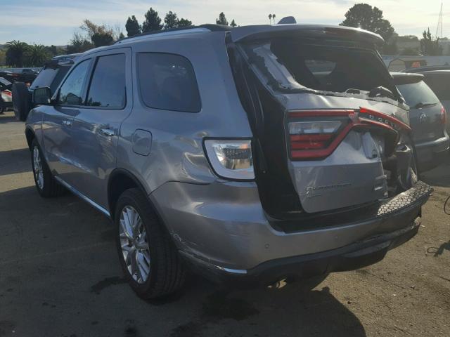 1C4RDJEG1FC154134 - 2015 DODGE DURANGO CI SILVER photo 3