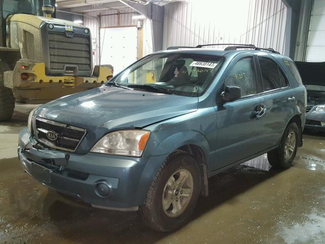 KNDJC733335168992 - 2003 KIA SORENTO EX Mavi foto 2